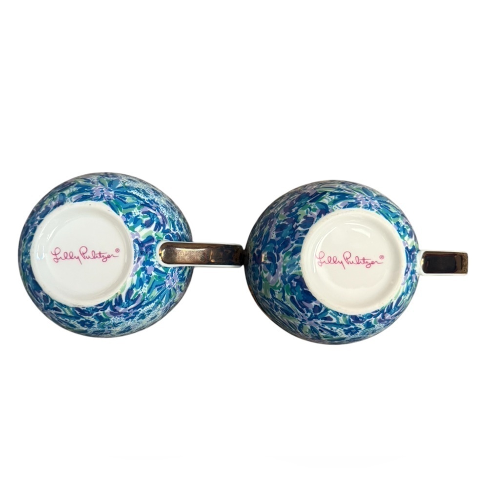 Lilly Pulitzer blue lion coffee mug set - Picture 5 of 5